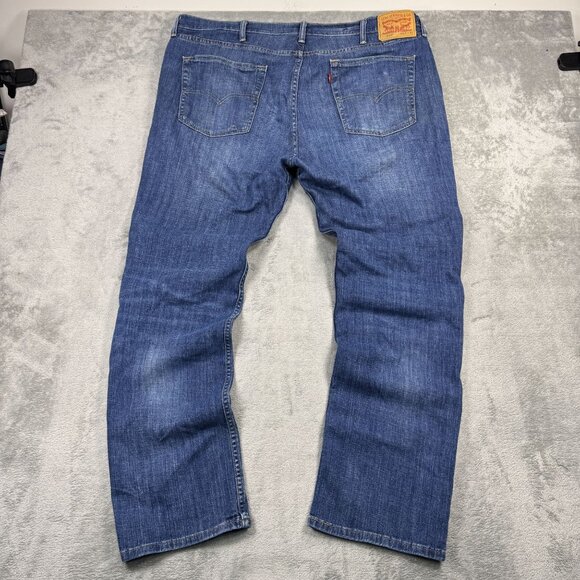 Levis Flex 514 Straight Performance Stretch Mens Blue Medium Wash Denim Jeans - Picture 1 of 7